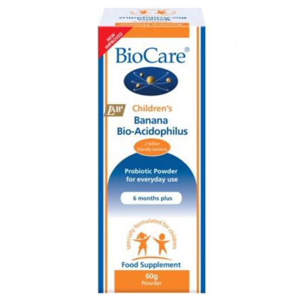 Helios Homeopathy Banana BioAcidophilus Powder 60g probiotic