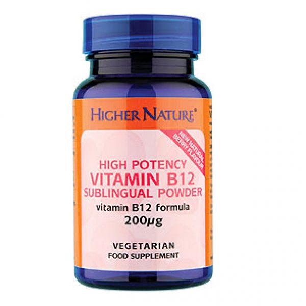 Helios Homeopathy Sublingual Vitamin B12 Powder 30G Higher Nature